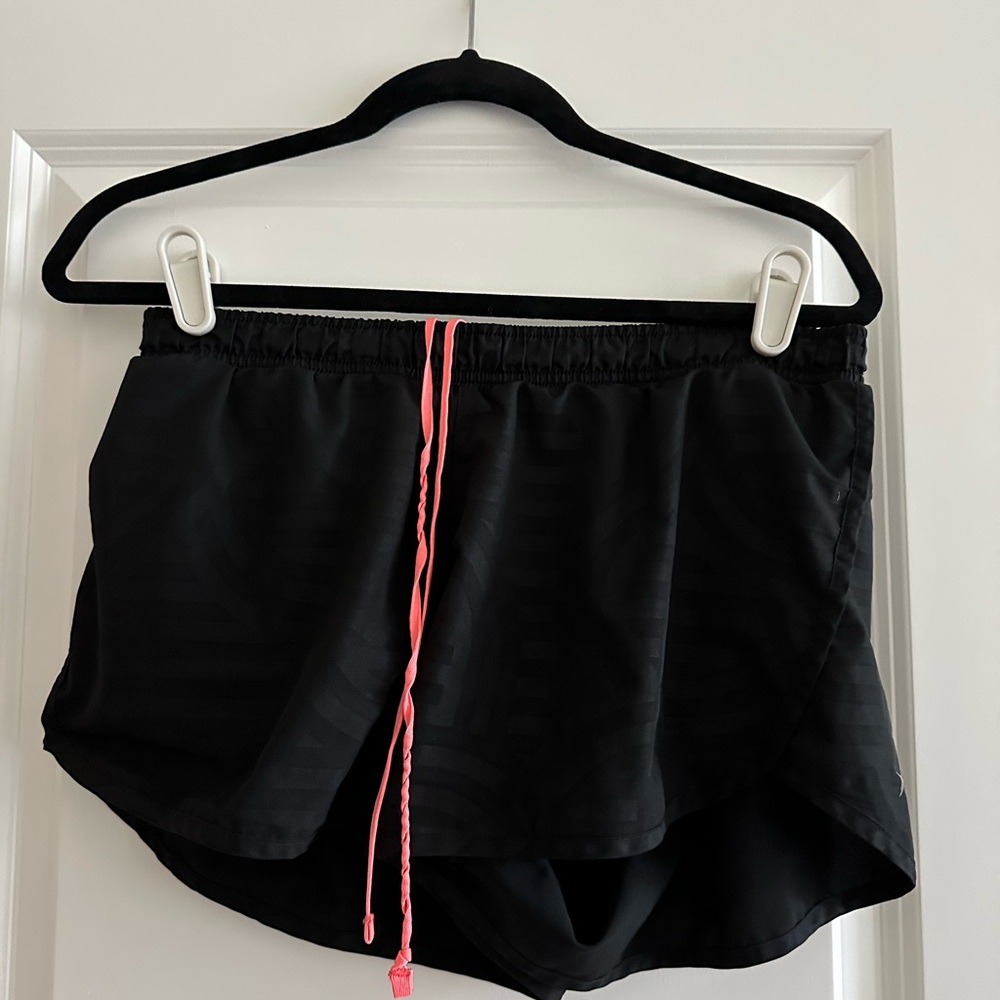 Old Navy Black Athletic Shorts with Pink drawstring